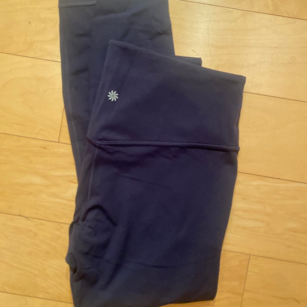 Athleta Navy Blue Ultra Rise Elation Leggings Size Large